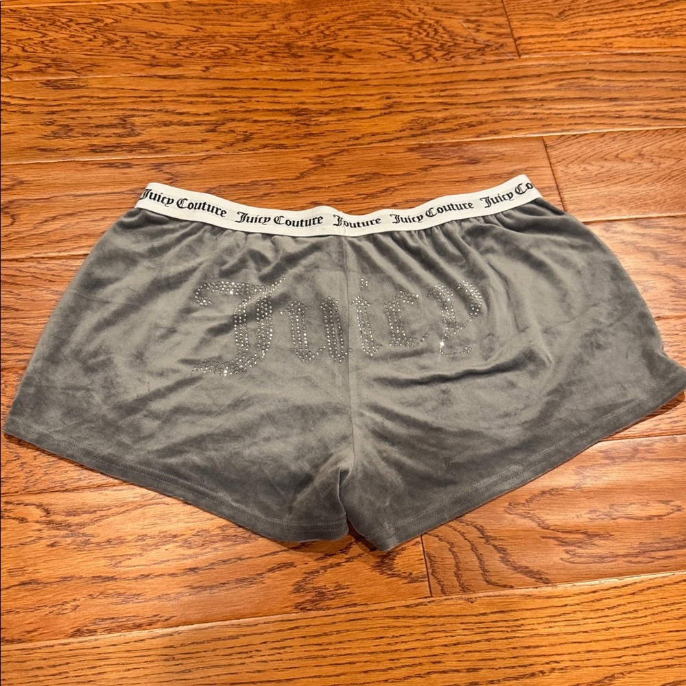 Juicy Couture Charcoal Velour Lounge Shorts